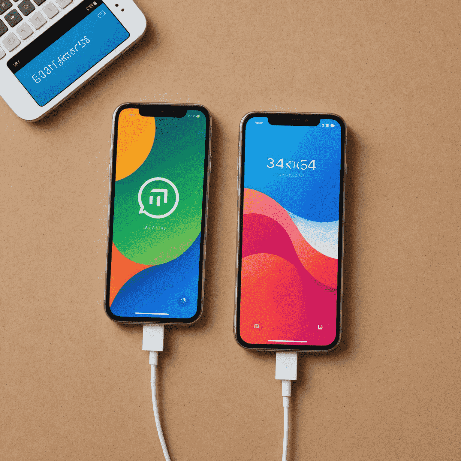 A colorful promotional image showing two mobile phones side by side, one displaying the original recharge amount and the other showing double the credit