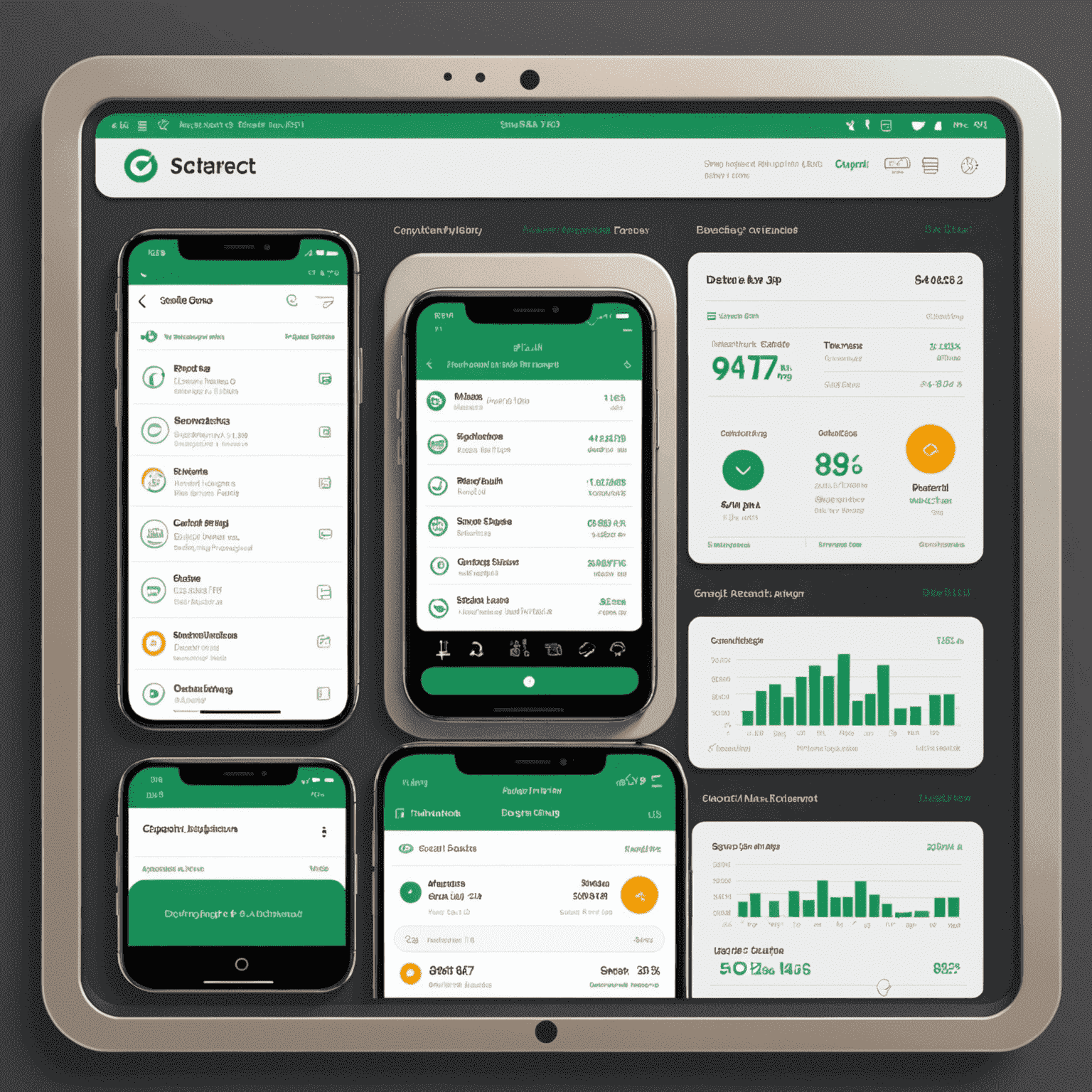 Dashboard showing integrated phone recharge management system for businesses in Kuwait